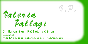 valeria pallagi business card