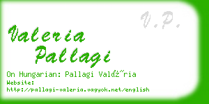 valeria pallagi business card